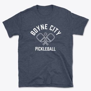 Boyne City Michigan Pickleball Basic T-Shirt