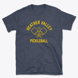 Heather Valley Delaware Pickleball Basic T-Shirt