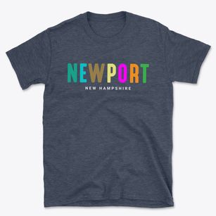 Newport New Hampshire Color Pop Basic T-Shirt