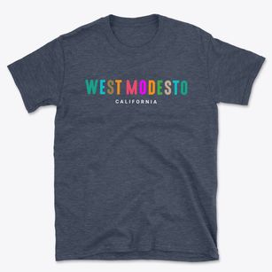 West Modesto California Color Pop Basic T-Shirt