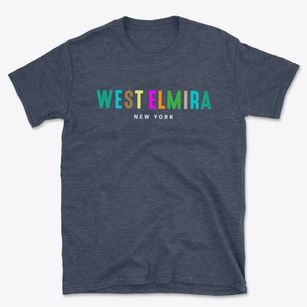 West Elmira New York Color Pop Basic T-Shirt