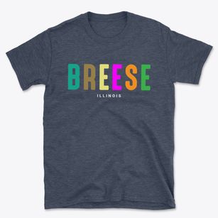 Breese Illinois Color Pop Basic T-Shirt