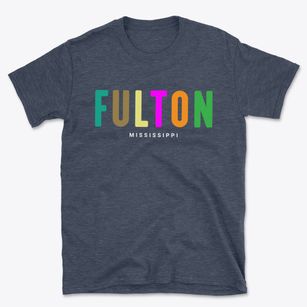 Fulton Mississippi Color Pop Basic T-Shirt