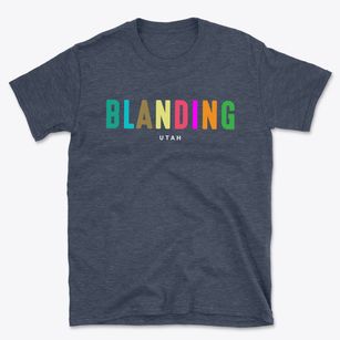 Blanding Utah Color Pop Basic T-Shirt