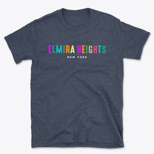 Elmira Heights New York Color Pop Basic T-Shirt