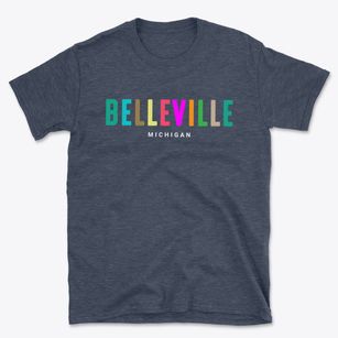 Belleville Michigan Color Pop Basic T-Shirt