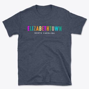 Elizabethtown North Carolina Color Pop Basic T-Shirt