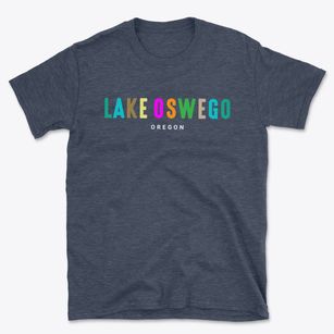Lake Oswego Oregon Color Pop Basic T-Shirt