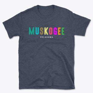 Muskogee Oklahoma Color Pop Basic T-Shirt