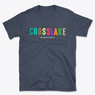 Crosslake Minnesota Color Pop Basic T-Shirt