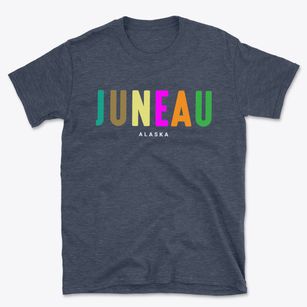 Juneau Alaska Color Pop Basic T-Shirt