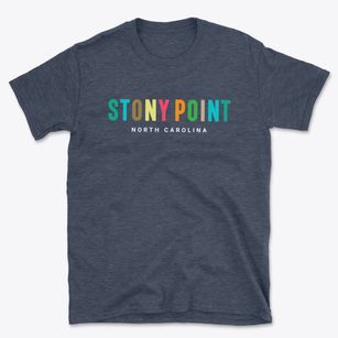 Stony Point North Carolina Color Pop Basic T-Shirt