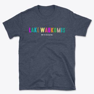 Lake Waukomis Missouri Color Pop Basic T-Shirt
