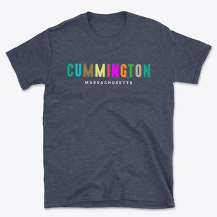 Cummington Massachusetts Color Pop Basic T-Shirt