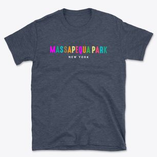 Massapequa Park New York Color Pop Basic T-Shirt