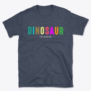 Dinosaur Colorado Color Pop Basic T-Shirt