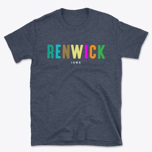 Renwick Iowa Color Pop Basic T-Shirt