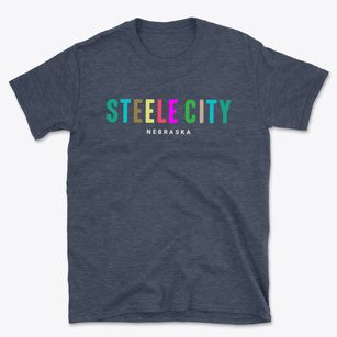 Steele City Nebraska Color Pop Basic T-Shirt