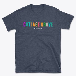 Cottage Grove Oregon Color Pop Basic T-Shirt