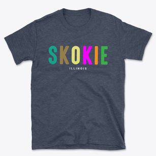 Skokie Illinois Color Pop Basic T-Shirt