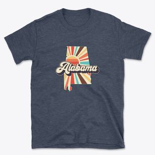  Alabama Retro Art Basic T-Shirt