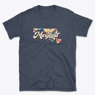  Maryland Retro Art Basic T-Shirt