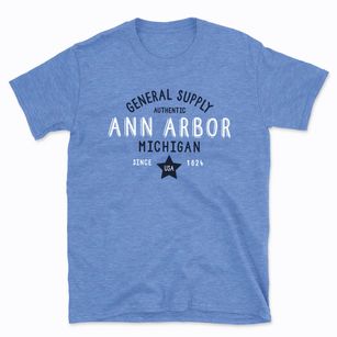 Ann Arbor Michigan General Supply Basic T-Shirt