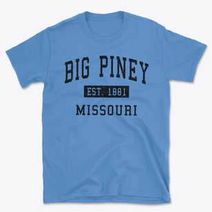 Big Piney Missouri Classic Established Basic T-Shirt