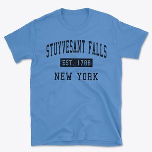 Stuyvesant Falls New York Classic Established Basic T-Shirt