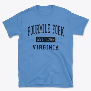 Fourmile Fork Virginia Classic Established Basic T-Shirt