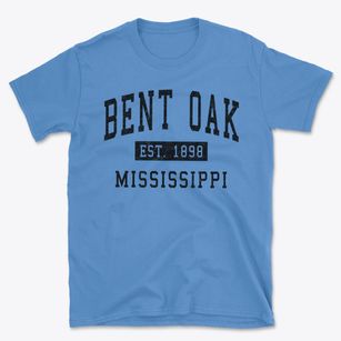 Bent Oak Mississippi Classic Established Basic T-Shirt