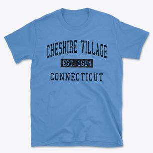 Cheshire Village Connecticut Classic Established Basic T-Shirt