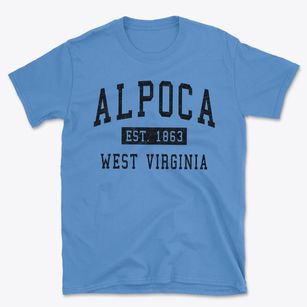 Alpoca West Virginia Classic Established Basic T-Shirt