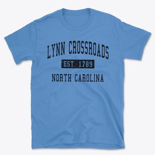 Lynn Crossroads North Carolina Classic Established Basic T-Shirt