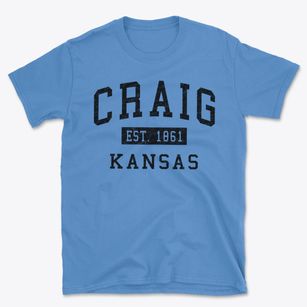 Craig Kansas Classic Established Basic T-Shirt