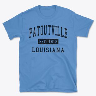 Patoutville Louisiana Classic Established Basic T-Shirt