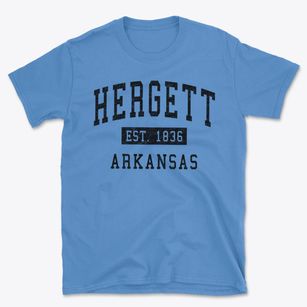 Hergett Arkansas Classic Established Basic T-Shirt