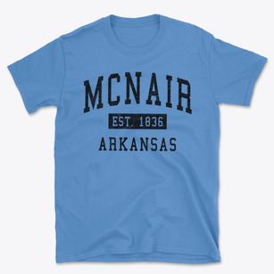 Mcnair Arkansas Classic Established Basic T-Shirt