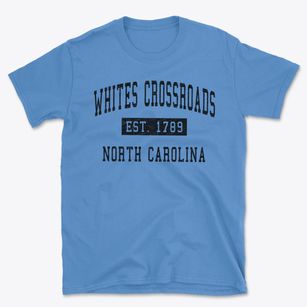 Whites Crossroads North Carolina Classic Established Basic T-Shirt
