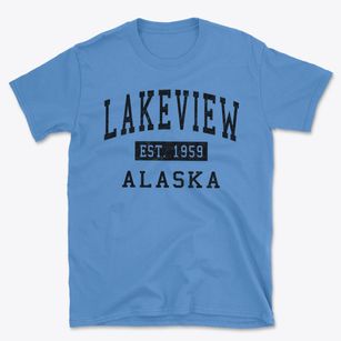 Lakeview Alaska Classic Established Basic T-Shirt