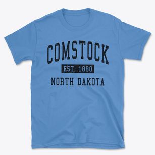 Comstock North Dakota Classic Established Basic T-Shirt