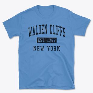 Walden Cliffs New York Classic Established Basic T-Shirt