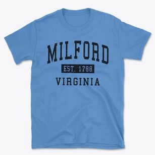 Milford Virginia Classic Established Basic T-Shirt