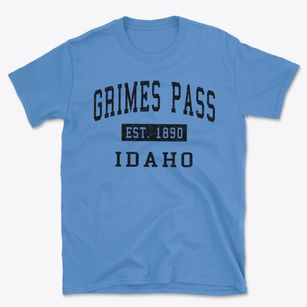 Grimes Pass Idaho Classic Established Basic T-Shirt