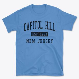 Capitol Hill New Jersey Classic Established Basic T-Shirt