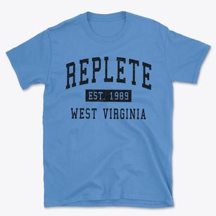 Replete West Virginia Classic Established Basic T-Shirt