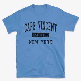 Cape Vincent New York Classic Established Basic T-Shirt