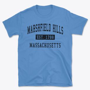 Marshfield Hills Massachusetts Classic Established Basic T-Shirt