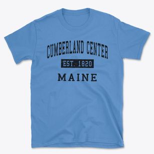 Cumberland Center Maine Classic Established Basic T-Shirt