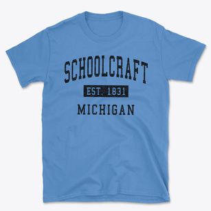 Schoolcraft Michigan Classic Established Basic T-Shirt